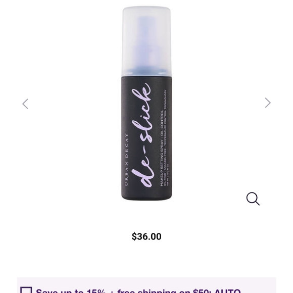 Urban Decay De-Slick Oil Control Makeup Setting Spray - Picture 1 of 8